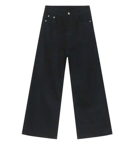 American Style Men's Jeans Gradient Color Button Pockets Male Straight Wide Leg Denim Pants Casual Spring New Chic 9C4510