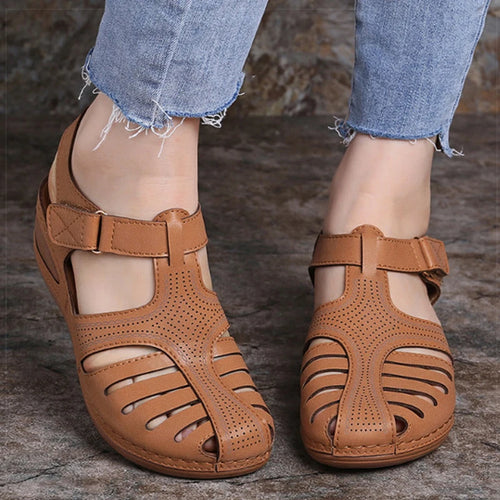 Load image into Gallery viewer, Women&#39;s Sandals Classics Summer Shoes For Women Summer Sandals Wedge Heels Sandalias De Mujer With Low Platform Footwear Female
