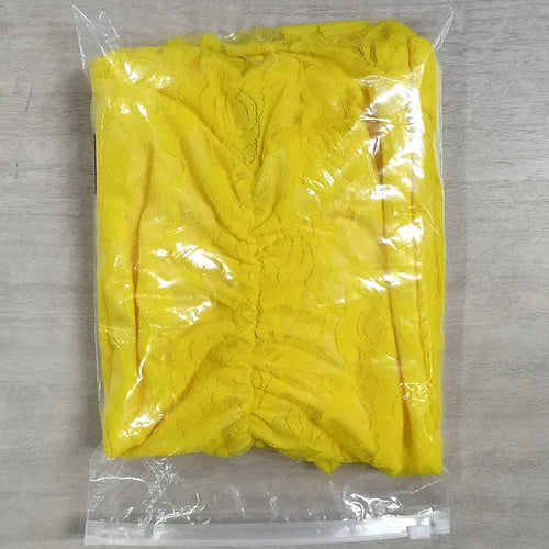 Load image into Gallery viewer, Lace Ruffle Sexy Mini Dress Women Summer New Off-shoulder Backless Sleeveless Draped Ruched  Beach Club Long Dress
