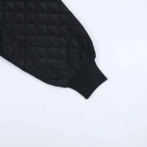 Load image into Gallery viewer, Women Black Cotton-padded Ruffles Dress New Turtleneck Long Sleeve Loose Fit Fashion Tide Autumn Winter 2025 1M9310
