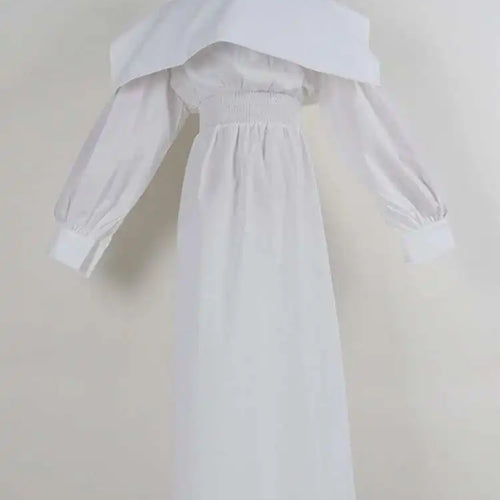 Load image into Gallery viewer, Women Black Irregular Shirt Dress New Lapel Lartern Long Sleeve Belt Waist Loose Fashion Tide Spring Autumn 2025 1DH2257
