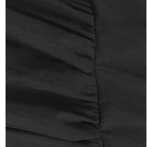 Load image into Gallery viewer, Women Black False Two Ruffles Hem Big Size Midi Dress New Round Neck Long Sleeve Fashion Tide Spring Autumn 2025 1DH9654
