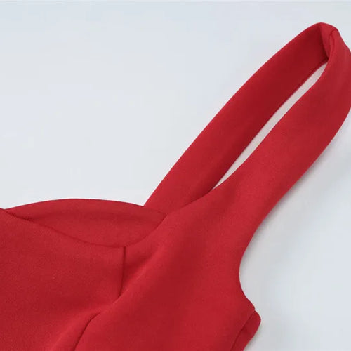 Load image into Gallery viewer, Spaghetti Strap Backless Sexy Mini Dress For Women Robe Solid Sleeveless High Waist A-line Pleated Club Party Dress
