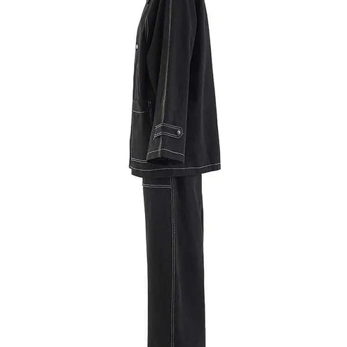 Load image into Gallery viewer, Big Size Denim Jacket Wide Leg Pants Two Piece Suit New Lapel Long Sleeve Women Fashion Tide Spring Autumn 2025 CPG2048
