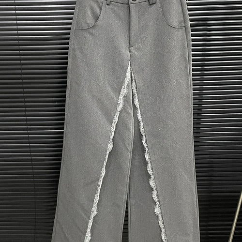 Load image into Gallery viewer, Hit Color Chic Two Piece Set For Women Strapless Sleeveless Vest High Waist Designer Pant Slimming Sets Female New
