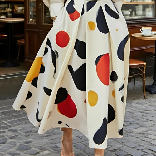 Load image into Gallery viewer, Classy Shirts Long Dresses Woman 2025 Spring Fall Printed Elegant Clothes Long Sleeves Womens Urban Pleating Maxi Dress
