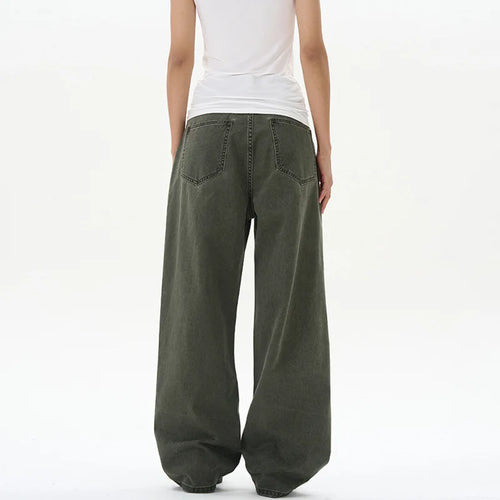 Load image into Gallery viewer, Fashion Men's Wear Simple Wide Leg Male Trousers Spring Summer Men Bottoms 2025 Loose Fit Washed American 9W1318
