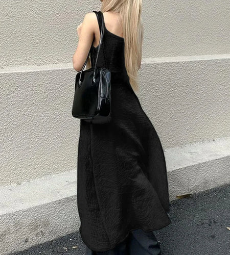 y2k Camisole Top Women Clothes Solid Color V Neck Spaghetti Strap Sleeveless Slit Front T Shirt Tanks 2000s Streetwear