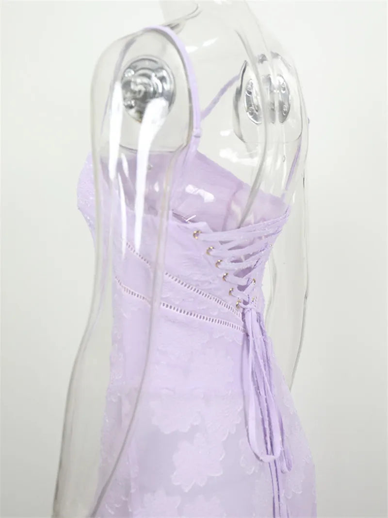 Elegant Print Backless Maxi Dress For Women Fashion New Spaghetti Strap Sleeveless Loose A-line Club Party Long Dress