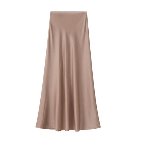 Load image into Gallery viewer, Women's Black Beige Elegant Office Wrap Hip Long Skirt Spring Summer Fashion Casual Brown Slim High Waist Festival Skirts Simple
