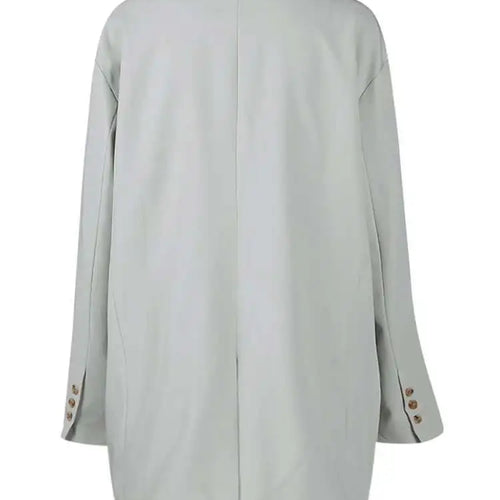 Load image into Gallery viewer, Women Beige Brief Long Big Size Elegant Blazer New Lapel Long Sleeve Jacket Fashion Tide Spring Autumn 2025 1LD1941
