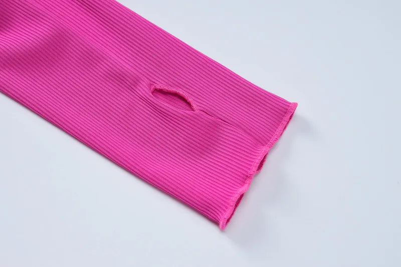 Ribbed Long Sleeve Sexy Mini Dress For Women Autumn Winter New O Neck Bandage Lace-up Fashion Elegant Dress Vestidos