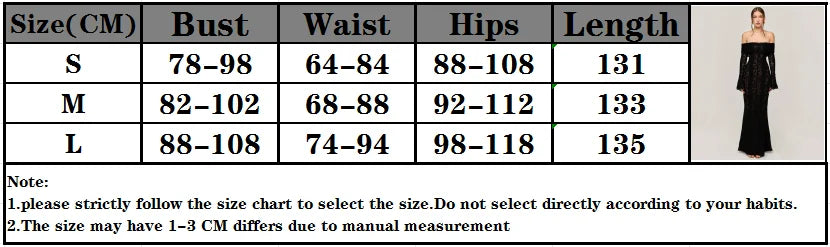 Lace Off-shoulder Sexy Maxi Dress Women Strapless Backless Long Sleeve Bodycon Evening Club Party Long Dress Elegant