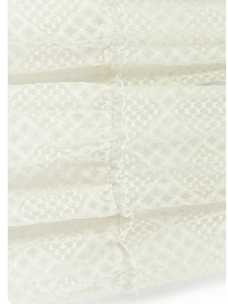 Women Black Mesh Bandage Perspective Elegant Vest Dress New Round Neck Sleeveless Fashion Spring Summer  2025  1DJ0918