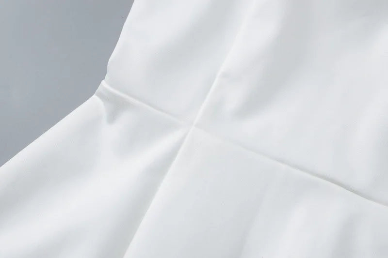 Halter Square Collar Backless Mini Dress For Women Fashion Solid Sleeveless A-line Loose Club Party Sexy Dress Elegant