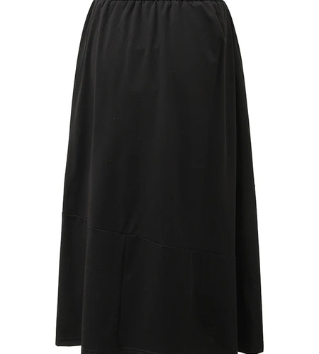 High Elastic Waist Black Flower Ribbon Pocket Midi Half-body Skirt Women Fashion Tide New Spring Autumn 2025 CPG1358