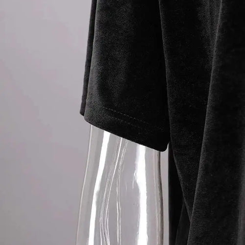 Load image into Gallery viewer, Women Green Mesh Ruffles Hem Big Size Knee-Length Dress New Round Neck Short Sleeve Fashion Spring Summer 2025 CPG2904
