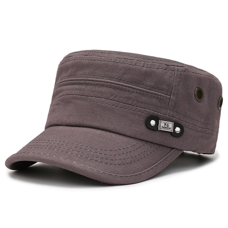 Casual Flat Caps for Men Cotton Women's Cap Military Hats Baseball Snapback Adjustable Trucker Hat Male Spring Summer