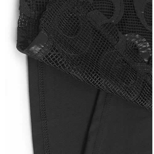 Load image into Gallery viewer, Black Dot T-shirt Hollow Out Skirt Two Pieces Suit New Round Neck Short Sleeve Women Fashion Spring Summer 2025 1DJ1100
