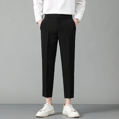 Load image into Gallery viewer, Autumn Korean Style Men&#39;s Suit Pants Slim Center Line Casual Menwear Straight-leg Male Loose Bottom Simple New 2024 9C6764
