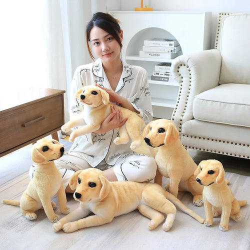 Load image into Gallery viewer, Simulation Golden Retriever Doll Plush Toys Cute Large Dog Guide Dog Stuffed Soft Animal Toys for Kids Accompany Doll Gifts
