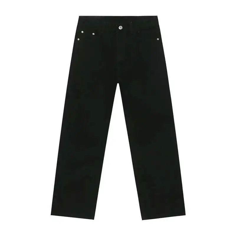 Spring New Male Jeans Men's Pencil Pants Slim Denim Straight Casual Bottoms Women Simple Trousers Fashion Tide 9C7611