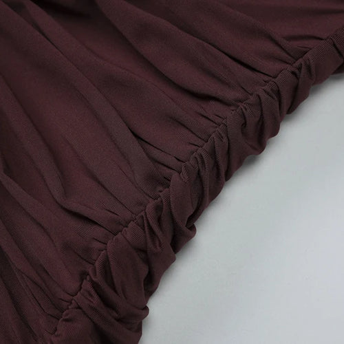 Load image into Gallery viewer, Halter Deep V Neck Sexy Maxi Dress For Women Gown Sleeveless Backless Thigh High Split Ruched Bodycon Long Dress
