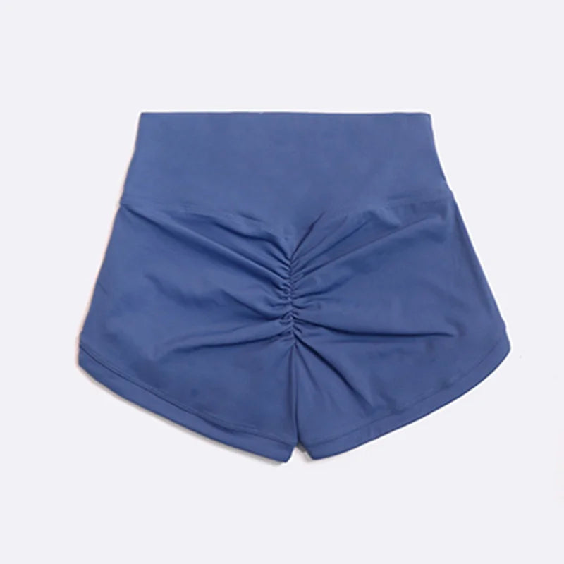 Women's sports yoga shorts high waist lift hip belly belly fitness running cycling exercise 3 points yoga pants