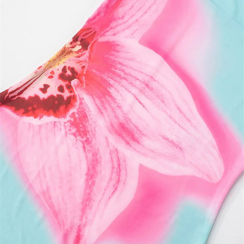 Load image into Gallery viewer, Spaghetti Strap Floral Print Sexy Mini Dress For Women Robe Fashion Elegant Sleeveless Backless Summer Beach Dress
