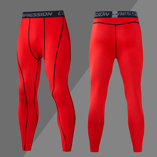 Load image into Gallery viewer, Gym Mens Tights Sport Pants Fitness Running Skinny Leggings Joggings Sportswear Yoga Compression Trousers Lycra Sweatpants
