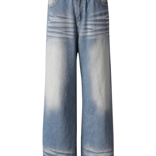 Load image into Gallery viewer, High Waist Blue Denim Vintage Pocket Casual Wide Leg Jeans New Women Trousers Fashion Tide Spring Autumn 2025 CPG3090
