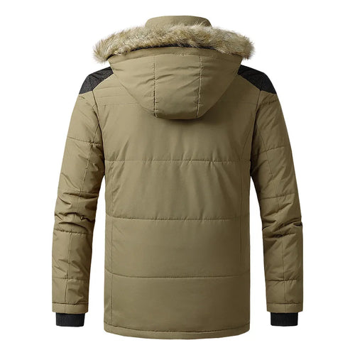 Load image into Gallery viewer, Thick Warm Winter Parka Men Fleece Hooded Men Winter Jacket Coat Military Cargo Jackets Mens Plus Size Velvet Warm Coat
