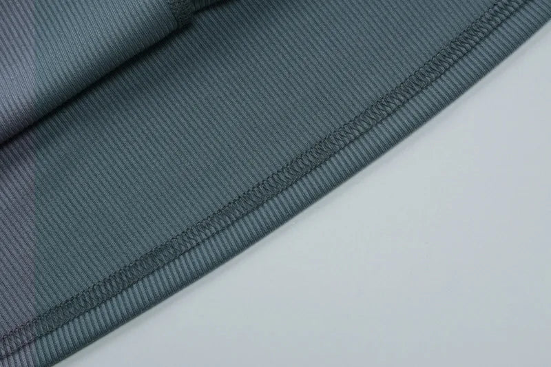 Elegant Turtleneck Long Sleeve Bodycon Long Dress For Women Autumn Winter New Ribbed Zipper Long Dress Fashion Clothes