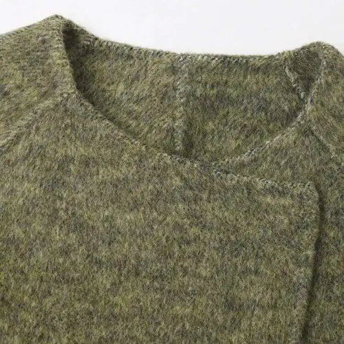 Load image into Gallery viewer, Green Big Size With Scarf Woolen Coat New Round Neck Long Sleeve Women Jacket Fashion Tide Autumn Winter 2025 2DA2386
