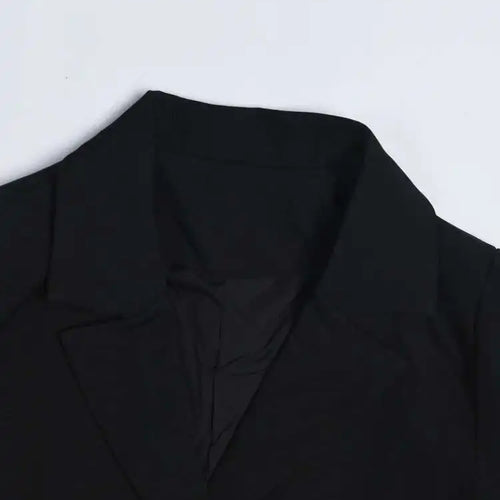 Load image into Gallery viewer, Women Black Contrast Color Pocket Blazer New Lapel Long Sleeve Loose Fit  Jacket Fashion Tide Spring Autumn 2025 1S39401
