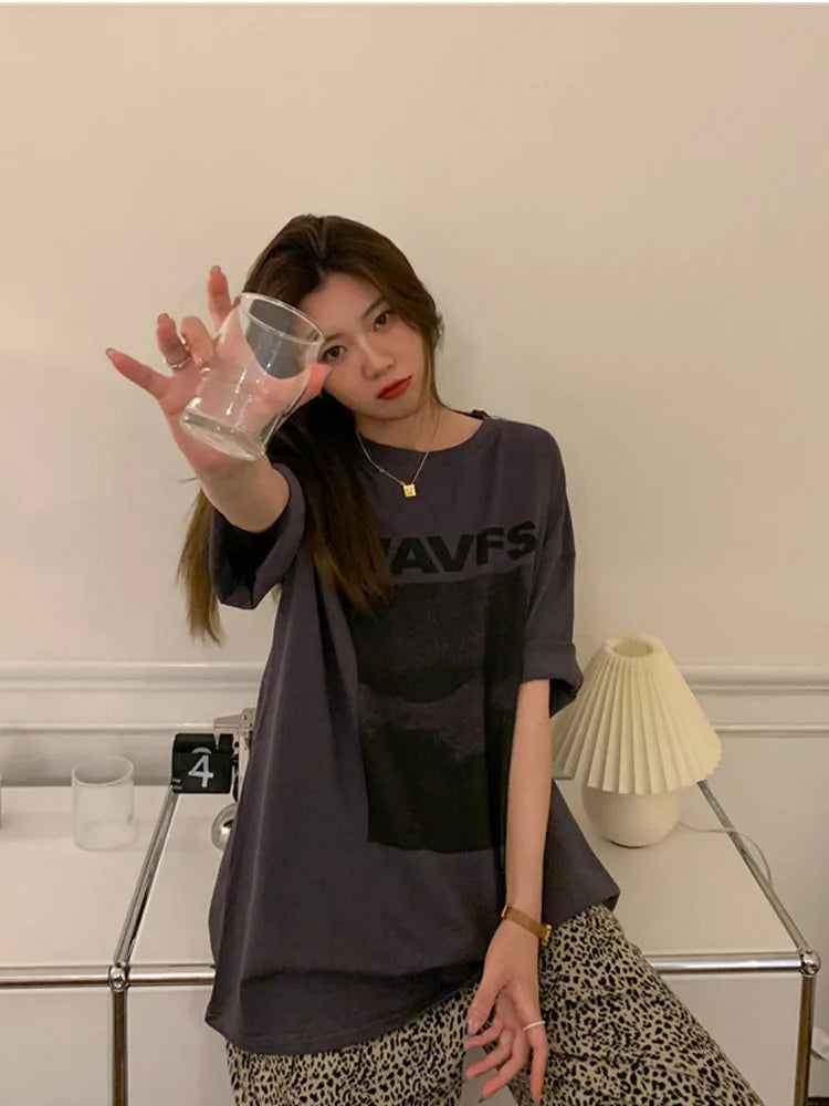 Women's T-shirts Creative Fashion White T Shirt Female Summer Tee Shirt Short Sleeve  Harajuku Streetwear