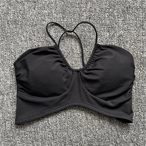 Load image into Gallery viewer, Pad Spandex Nylon Sport Bras Women Sports Bra Gym Gym Fitness Push Up Tank Top Women Cross Yoga Ballet Dance Underwear
