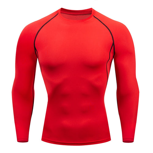 Load image into Gallery viewer, Mens Sport Compression Shirt Gym Tight Sweatshirt Running Top for Fitness T-shirt Bodybuilding Clothes Jogging Rashguard Dry Fit
