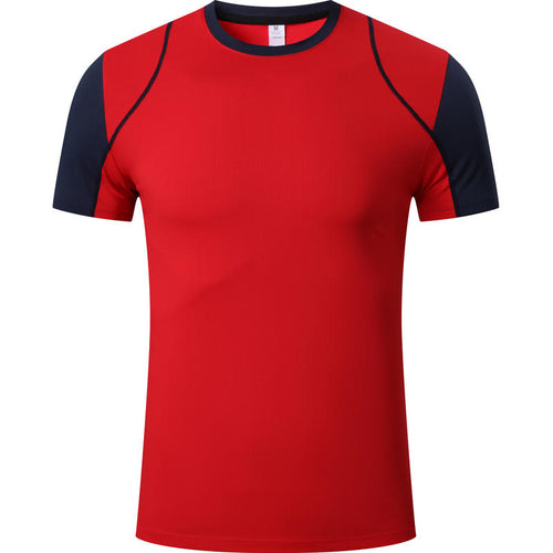 Load image into Gallery viewer, Quick Dry Men Running Round Neck Short Sleeve T-shirt Fitness Sports Top Gym Training Shirt Breathable Jogging Casual Sportswear
