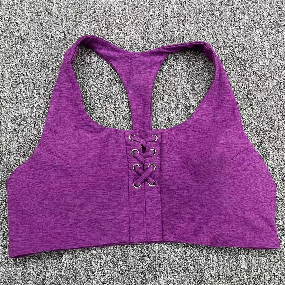 Cross Women Sports Bra High Impact Sports Bra Yoga Fitness Top Sports Underwear Push-Up Bra Sportswear Sports Top Female