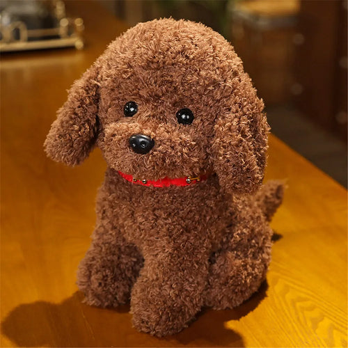 Load image into Gallery viewer, 22/28cm Creative Realistic Teddy Dog Lucky Simulation Dog Poodle Plush Toys Handmade Realistic Figure Toy Plush Stuffed Animals
