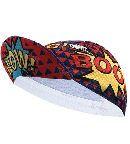 Cycling Caps Trendy Fun Cool Prints Man Hats For Bicycle Sports Breathable Shade And Sweat-Absorbing Balaclava