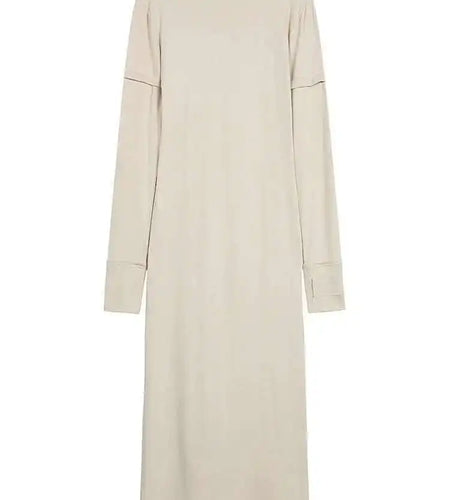 Women Apricot Print Vintage Elegant Long Knitting Dress New Round Neck Long Sleeve Fashion Spring Autumn 2025 1DH2620