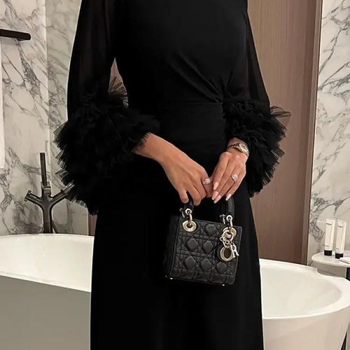 Load image into Gallery viewer, Elegant Solid Color Pleated Waist Party Evening Maxi Dresses 2025 New Spring Summer Fashion Flared Sleeve A-Line Dress
