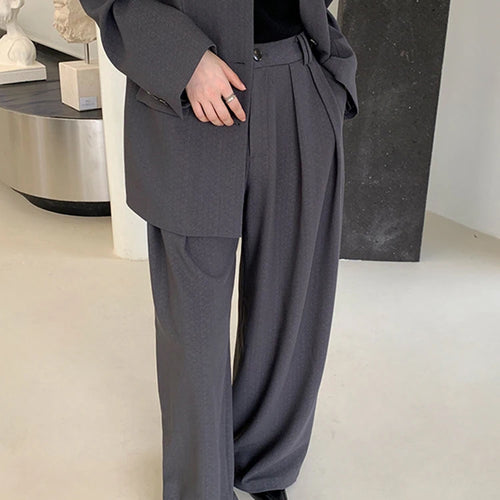 Load image into Gallery viewer, Autumn Casual Wide Leg Pants For Women High Waist Solid Minimalist Trousers Female Fashion Clothing Style
