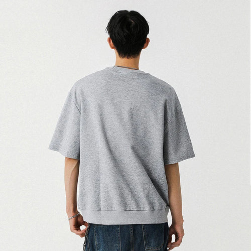 Load image into Gallery viewer, Male T-shirt New Korean Solid Color Simple Trendy O-neck Male Top Pullover Casual Half Sleeve 2025 Summer Tide 9W1301
