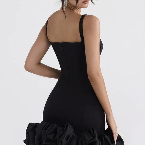 Load image into Gallery viewer, Black Elegant Sexy Mini Dress For Women Sundress New Spaghetti Strap Backless Bodycon Club Party Short Dress Vestido
