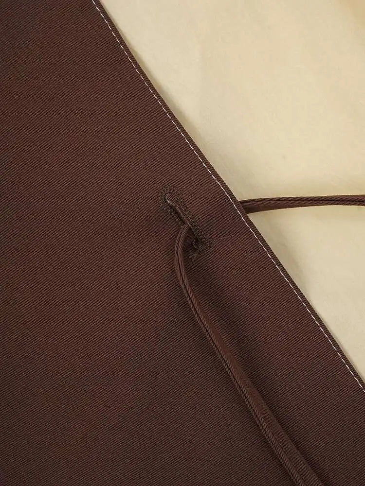 Women Yellow Color-block Big Size Elegant Blouse New Lapel Long Sleeve Shirt Fashion Tide Spring Autumn 2025 CPG1947