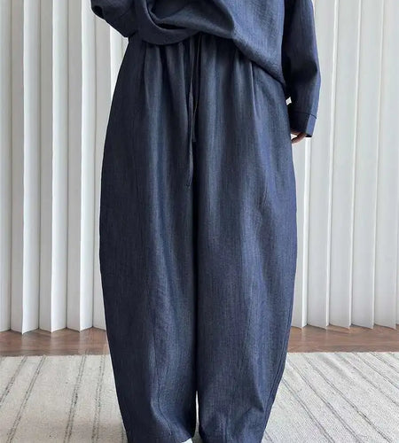 High Elastic Waist Beige Brief Casual Long Wide Leg Pants New Trousers Women Fashion Tide Spring Autumn 2025 1DJ0163