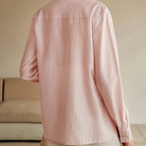 Load image into Gallery viewer, Long Sleeves Shirts for Women Summer Autumn 3D Flower Chic Blouse Tops for Women Office Business Casual Work
